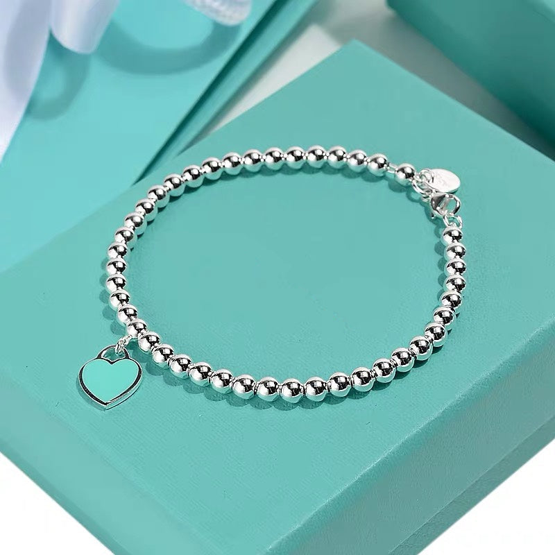 TIFFANY MINI HEART BRACELET SILVER