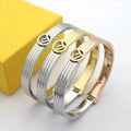 FENDI F LOGO BRACELT