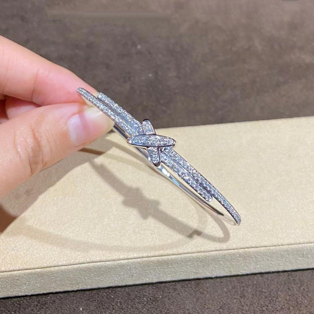 CHAUMET JEUX DE BRACELET DIAMONDS SILVER