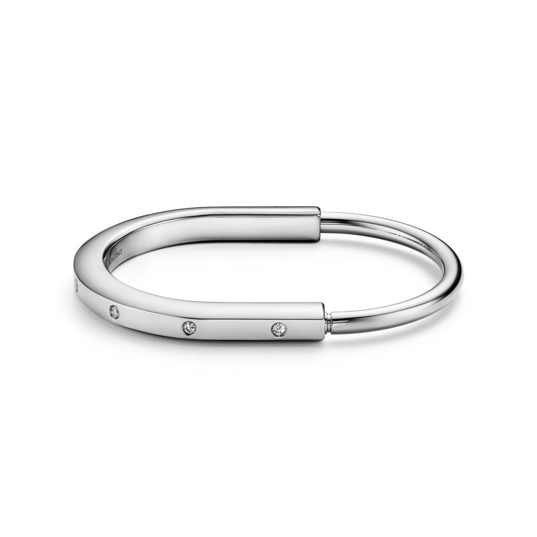 TIFFANY LOCK BRACELET 8 DIAMOND